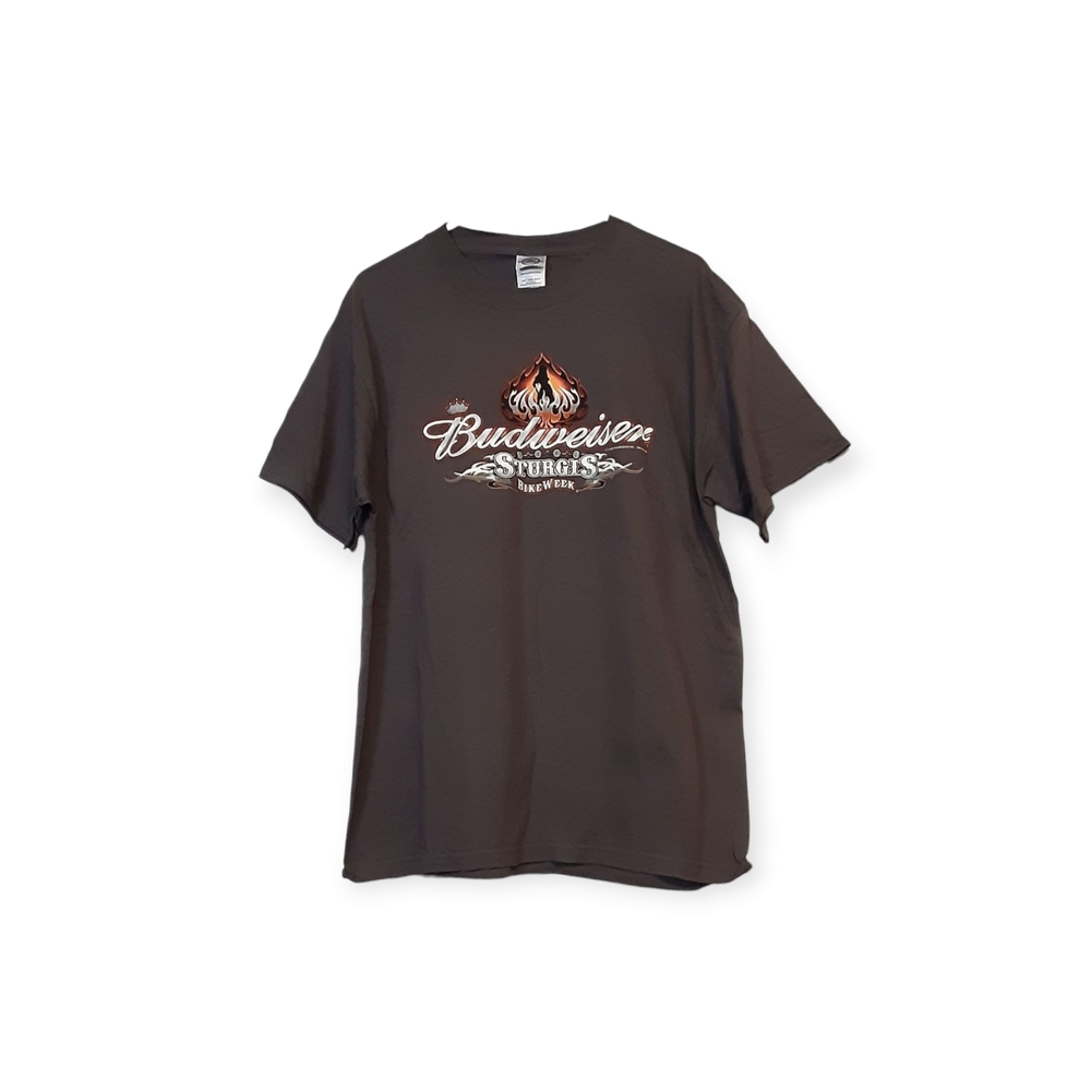 Budweiser Sturgis Bike Week Spade Short Sleeve Tee with Graphic Design